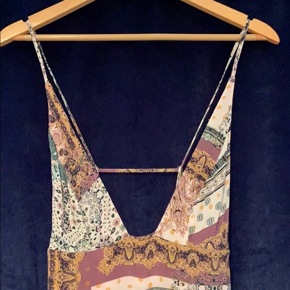 Free People Margarita Jumpsuit - Ivory & Brown - Picture 3 of 5